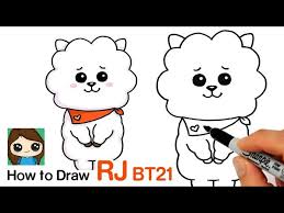 Tersedia ✓ gratis ongkir ✓ pengiriman sampai . How To Draw Bt21 Rj Bts Jin Persona Youtube