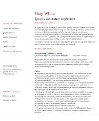 Before your resume or cv can convince the recruiter that you are the best candidate for the customer service job, it must begin with a superior objective statement. Free 9 Sample Quality Assurance Resume Templates In Ms Word Pdf