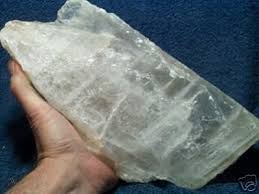 Possibly a reference to its glow. 7 Lb 3 Oz Selenite Crystal Specimen Ice Rock Utah 38648114