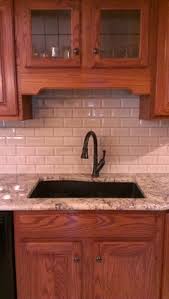 4000 x 720 x 40mm. Grey Quartz Countertop And Backsplash For Oak Cabinets