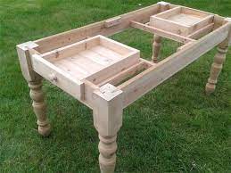Pin By Kevin Bennett On Tables Dining Table With Drawers Farmhouse Table Farmhouse Dining Table