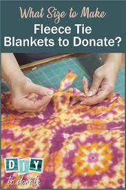 Pin the two pieces of fleece together 6″ from the edge all the way around. Find Out What Size And How To Make Fleece Tie Blankets Diytodonate