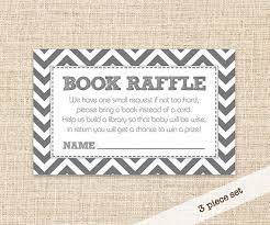 Grey Chevron Book Raffle Ticket For A Baby Shower By Konadesigns Baby Shower Baby Shower Book Girl Baby Shower Decorations