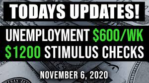Unemployment Benefits Second Stimulus Check Package Update 11 06 2020 Negotiations Resuming Youtube