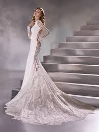 You can find the best variety for a 70% discount. Long Sleeve High Neck Sheath Wedding Dress With Lace Back Kleinfeld Bridal