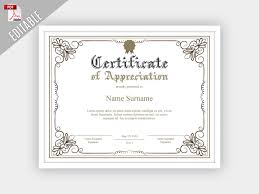 Create an awesome certificate with our range of stunning templates. Printable Certificate Of Appreciation Editable Certificate Etsy In 2021 Editable Certificates Certificate Of Appreciation Printable Certificates