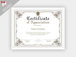 Start with an editable certificate template, and the design process is quick and. Printable Certificate Of Appreciation Editable Certificate Template Printable Appreciation Certificate Elegant Instant Download Editable Certificates Certificate Of Appreciation Certificate Templates