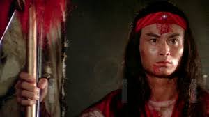 Lo Mang (Qiu Qianren) demonstrating his Iron Palm kung fu in The Brave  Archer 2 (1978).