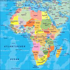 Landkarte afrika (politische karte, deutsch) : Karte Von Afrika Weltkarte Politisch Ubersichtskarte Regionen Der Welt Welt Atlas De