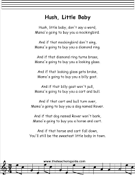Hush Little Baby Lullaby Song Our Homework Help
