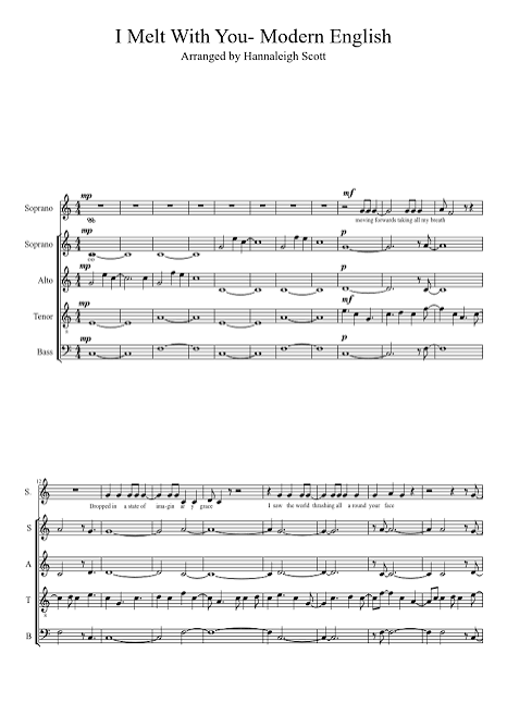 I Melt With You- Modern English Sheet Music for Bass guitar (Solo) |  MuseScore.com