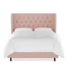 sparrow wren emma zuma linen tufted wingback bed collection in 2021 wingback bed bedroom headboard bedding collections