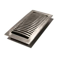 Hampton Bay 4 Inch X 10 Inch Satin Nickel Louvered Dome Floor Register Home Depot Canada Floor Registers Plastic Flooring Flooring