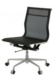 This occurs if the armrest is at desk height and hits the desk before you can get close enough to the desk. Charles Eames Mesh Office Chair Replica Low Back With No Arms
