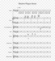 Shadow Plague Theme Sheet Music For Piano Violin Sheet Music Clipart 4113308 Pikpng