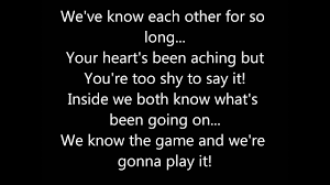 I've got to keep you pleased in every way i can. Rick Astley Never Gonna Give You Up Lyrics Youtube