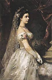 Zur erinnerung an elisabeth, kaiserin von österreich, königin von ungarn. Empress Elisabeth Wearing A Pre Cage Crinoline Court Dress By Location Unknown To Gogm Grand Ladies Gogm Portrat Ideen Lady Kaiserin Sisi