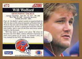 1991 Score Will Wolford #472 Buffalo Bills