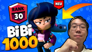 I'm playing bibi before everybody elese!! Erster Spieler Deutschland Bibi Auf Uber 1000 Season Brawl Stars Deutsch Youtube
