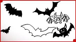 Como Dibujar Murcielagos De Halloween Para Ninos How To Draw A Hallowe Como Dibujar Un Murcielago Dibujos De Halloween Como Dibujar Animales