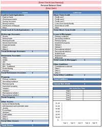 Free Personal Balance Sheet Template Excel Google Search Balance Sheet Template Balance Sheet Cash Flow Statement