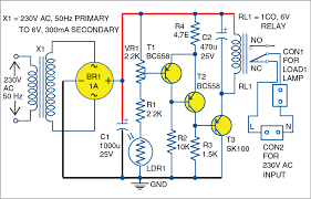 As you can see on this diagram, between every point of the installation (supply, switch and light) there is a set of wires running. Light Activated Switch Full Electronics Project With Pcb Component Layouts