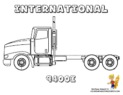 Show your kids a fun way to learn the abcs with alphabet printables they can color. Big Rig Truck Coloring Pages Free 18 Wheeler Boys Coloring Pages