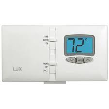 To prevent tampering with any of your settings or temperatures, most of the front panel buttons can be locked out by pressing the following . Lux Psp511lc Programmable Thermostat 1 H 1 C Wall Mount Hardwired Battery Walmart Com