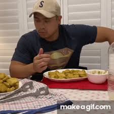 Woven scarves chicken nuggets what you eat cool shirts printed shirts meant to be graphic tees funny quotes my style. Jason Chicken Nugget Challenge Filo Fart On Make A Gif