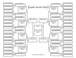 30 5 Generation Family Tree Simple Template Design