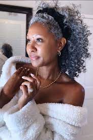 Sometimes, the arrival of gray hair can be a sign of an underlying health problem. 22 Grey Haired Women Who Prove It S Chic To Be Natural Who What Wear Uk