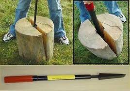 Splitting firewood with an axe proper, right and safe way 2016. Log Wood Splitting Wedge Splitter Maul Sliding Tool For Sale Online