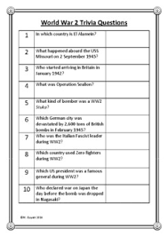 Have fun making trivia questions about swimming and swimmers. World War 2 Second Trivia Questions Quiz 20 Questions With Answers
