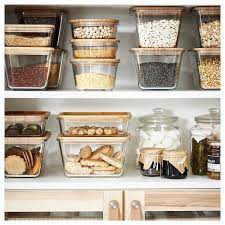 Ikea 365 Lid Rectangular Bamboo Ikea Food Containers Diy Pantry Organization Pantry Organisation