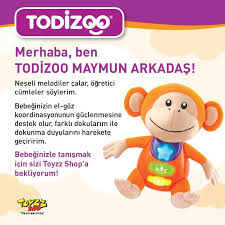 Todizoo Maymun Arkadas Bebeginizle Tanismayi Bekliyor Farkli Dokulari Ile Bebeklerde Dokunma Duyusunu Gelistiren Ve Konusan Oyun Ark Maymunlar Neseli Dokular