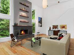 White and grey brick fireplaces. 15 Gorgeous Painted Brick Fireplaces Hgtv