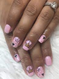Day 259 Princess Crown Nail Art Crown Nail Art Crown Nails Princess Nail Art
