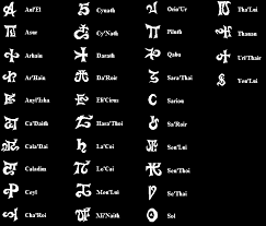 Dethek was the runic alphabet of the dwarves under ad&d 1st/2nd edition . Rune Magic
