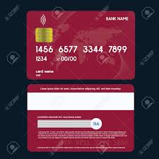 If you are hesitant to use you real credit card details on a transaction that you do not want to expose. Realistic Credit Card Front And Back Side View Mock Up Royalty Free Cliparts Vectors And Stock Illustration Image 87953443