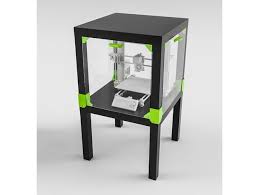 This Is A Work In Progress To Add More Pieces Ikea Lack Enclosure For 3d Printers The Foot Support Raise The Table About 6cm Ikea Lack Ikea 3d Printing Diy