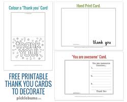 Beautiful and high quality free printable cards. Printable Thank You Cards To Make With Your Kids