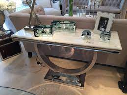 French country cream wooden hallway table console table with drawers shabby chic. Cream Marble And Chrome U Shaped Console Glass Kitchen Tables Dining Table Rustic Marble Tables Design