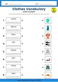 Clothes Vocabulary Worksheet Esl Worksheet For Beginners In 2020 Vocabulary Worksheets Esl Worksheets For Beginners Vocabulary