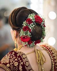 Top 15 Floral Bun Hairstyles For Brides This Wedding Season K4 Fashion Bridal Hairstyle Indian Wedding Bridal Hair Buns Bridal Bun
