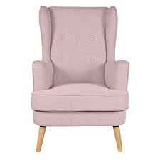 Pair southwood queen anne upholstered high back wing chairs. Buy Habitat Callie Fabric Wingback Chair Blush Pink Armchairs And Chairs Argos