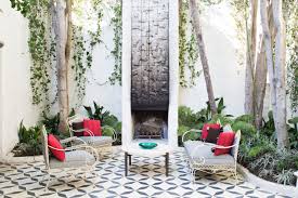 Black And White Geometric Tile Residence With Outdoor Stan Bitters Installation Geometric Tiles Heath Tile Outdoor Tiles