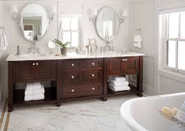 You can get sinks in oval, round, square or rectangular shapes. Bathroom Design Getting Tile Around The Vanity Right
