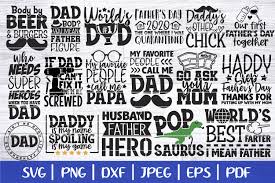These files are perfect for cutting machines such as cricut and silhouette. Father S Day Bundle Svg Dad Svg Bundle 580717 Cut Files Design Bundles
