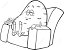 Family Couch Potato Cartoon