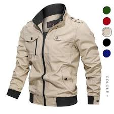 Military Jacket Men Spring Autumn Cotton Windbreaker Pilot Coat Army Men S Bomber Jackets Cargo In 2020 Mens Military Jacket Mens Jackets Bomber Jacket Men